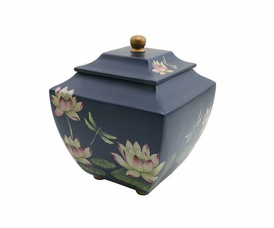 Floral Water Lily Dragonflies Full Size