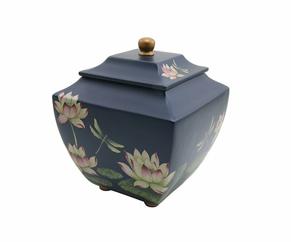 Floral Water Lily Dragonflies Full Size