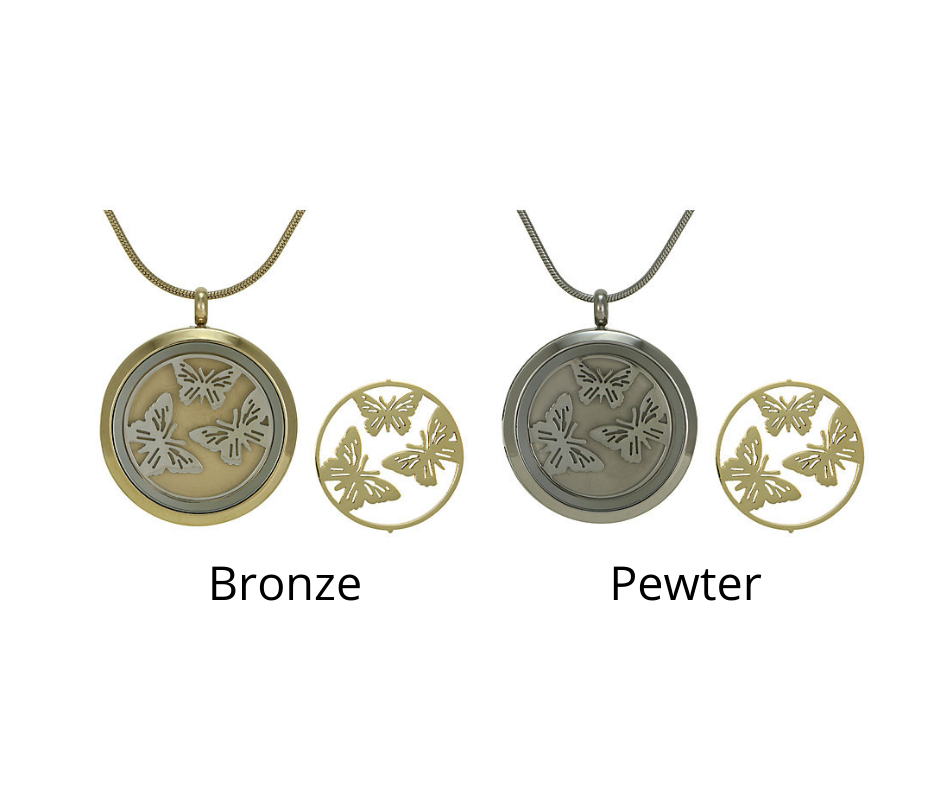 Round Butterfly Pendant